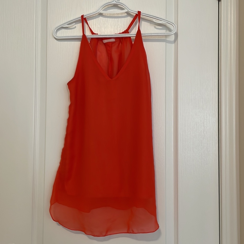 Neon orange summer top